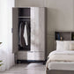 Bali 2 Door 1 Drawer Wardrobe - Grey Oak