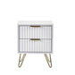 Murano 2 Drawer Bedside - Matt White