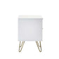 Murano 2 Drawer Bedside - Matt White