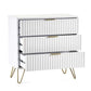 Murano 3 Drawer Chest - Matt White