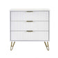 Murano 3 Drawer Chest - Matt White