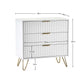 Murano 3 Drawer Chest - Matt White