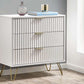 Murano 3 Drawer Chest - Matt White