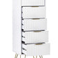 Murano 5 Drawer Tallboy - Matt White