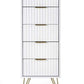 Murano 5 Drawer Tallboy - Matt White