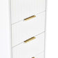 Murano 5 Drawer Tallboy - Matt White