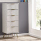 Murano 5 Drawer Tallboy - Matt White