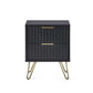 Murano Lamp Table - Matt Black