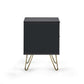 Murano Lamp Table - Matt Black