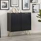 Murano Compact Sideboard - Matt Black