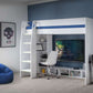 Nebula Gaming Bed With Desk White