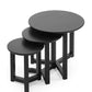 Nidri Black Nest Of 3 Tables
