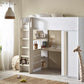 Ocean Highsleeper Pale Wood & White