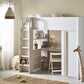 Ocean Highsleeper Pale Wood & White
