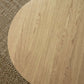 Ollie Natural Oak 80cm Round Coffee Table