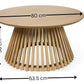 Ollie Natural Oak 80cm Round Coffee Table