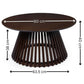 Ollie Dark Oak 80cm Round Coffee Table