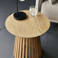 Ollie Natural Oak 45cm Round Lamp Table
