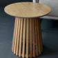 Ollie Natural Oak 45cm Round Lamp Table