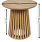 Ollie Natural Oak 45cm Round Lamp Table