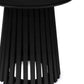 Ollie Black 45cm Round Lamp Table