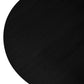 Ollie Black 45cm Round Lamp Table