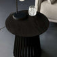 Ollie Black 45cm Round Lamp Table