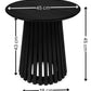 Ollie Black 45cm Round Lamp Table