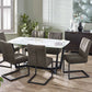 Olympus Dining Table - White Marble