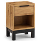 Bali 1 Drawer Bedside - Light Oak