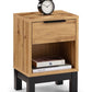 Bali 1 Drawer Bedside - Light Oak
