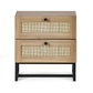 Padstow 2 Drawer Bedside - Oak