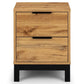 Bali 2 Drawer Bedside - Light Oak
