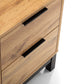 Bali 2 Drawer Bedside - Light Oak