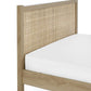 Padstow Rattan 135Cm Double Bed - Oak