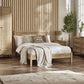 Padstow Rattan 135Cm Double Bed - Oak