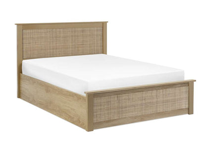Padstow Ottoman 135Cm Double Bed - Oak