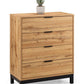Bali 4 Drawer Chest - Light Oak