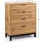 Bali 4 Drawer Chest - Light Oak