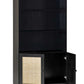 Padstow Tall Bookcase - Black