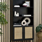 Padstow Tall Bookcase - Black