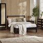 Padstow Rattan 135Cm Double Bed - Black
