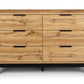 Bali 6 Drawer Wide Chest - Light Oak