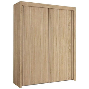 Imperial 2 Door Artisan Oak Sliding Wardrobe (201 cm wide)-Furniture-Rauch-197 cm-Levines Furniture