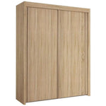 Imperial 2 Door Sonoma Oak Sliding Wardrobe (201 cm wide)-Furniture-Rauch-197 cm-Levines Furniture