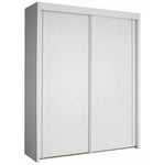 Imperial 2 Door White Sliding Wardrobe (151cm wide)-Furniture-Rauch-197 cm-Levines Furniture
