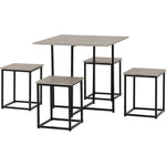 Kent Stowaway Dining Set-Furniture-Seconique-Sonoma Oak Effect/Black-Levines Furniture