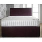 Knightsbridge Double Divan Bed-Furniture-Beauty Sleep Beds-No Storage-Chenille Aubergine-Levines Furniture