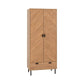 Leon 2 Door Combination Wardrobe-Furniture-Seconique-Levines Furniture