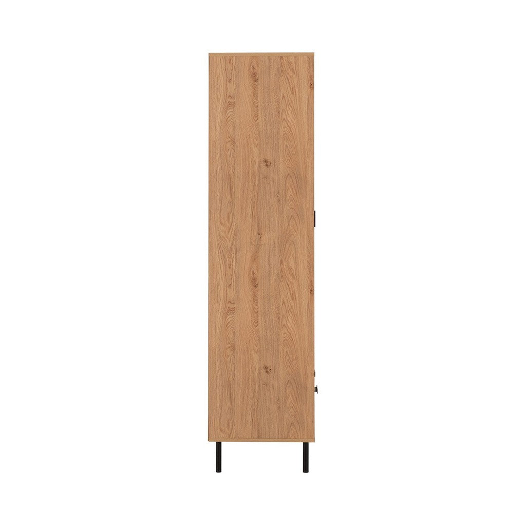 Leon 2 Door Combination Wardrobe-Furniture-Seconique-Levines Furniture